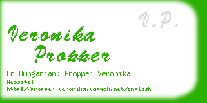 veronika propper business card